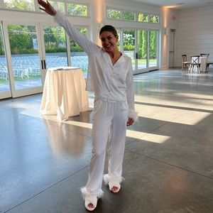 Hitched Bridal Feather Pajamas